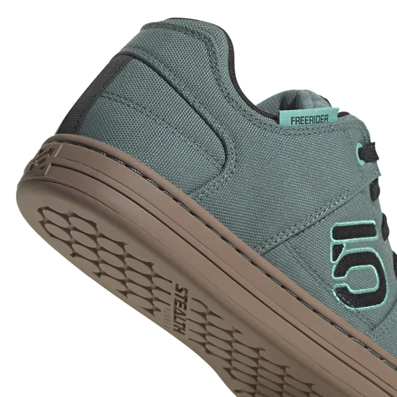 Five Ten Freerider Canvas Womens Mountain Bike Shoes - Hazy Emerald-8